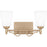 Quoizel Esther 2 Light Bath Light, Bronze Gold/Opal Etched Glass - ESR8616BGD