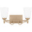 Quoizel Esther 2 Light Bath Light, Bronze Gold/Opal Etched Glass