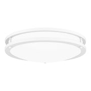 Quoizel Euclid 4" Semi-Flush Mount, White Lustre/White