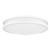 Quoizel Euclid 4" Semi-Flush Mount, White Lustre/White