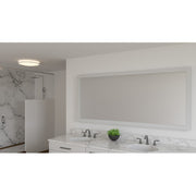 Quoizel Euclid Semi-Flush Mount, White Lustre/White