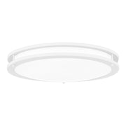 Quoizel Euclid Semi-Flush Mount, White Lustre/White
