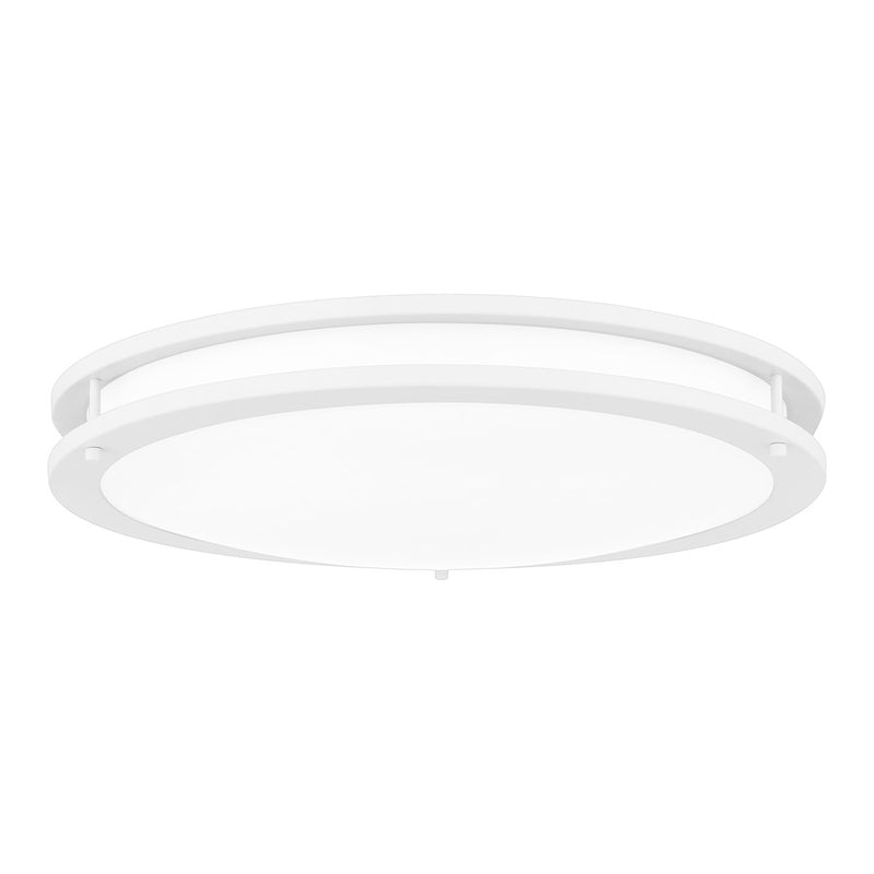 Quoizel Euclid Semi-Flush Mount, White Lustre/White