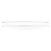 Quoizel Euclid Semi-Flush Mount, White Lustre/White