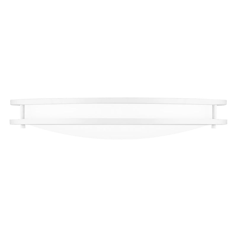 Quoizel Euclid Semi-Flush Mount, White Lustre/White