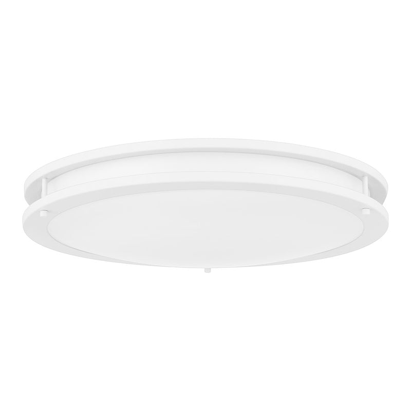 Quoizel Euclid Semi-Flush Mount, White Lustre/White
