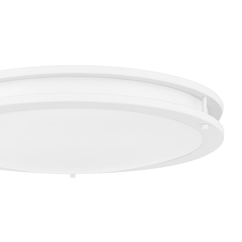 Quoizel Euclid Semi-Flush Mount, White Lustre/White