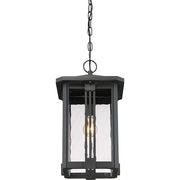 Quoizel Everglade 1 Lt 150W Outdr Hang Ltrn, 10.5x10.5x19", Eth Blk