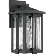Quoizel Everglade 1 Lt 100W Outdr Wall Ltrn, 7.5x6.5x12.25", Eth Blk