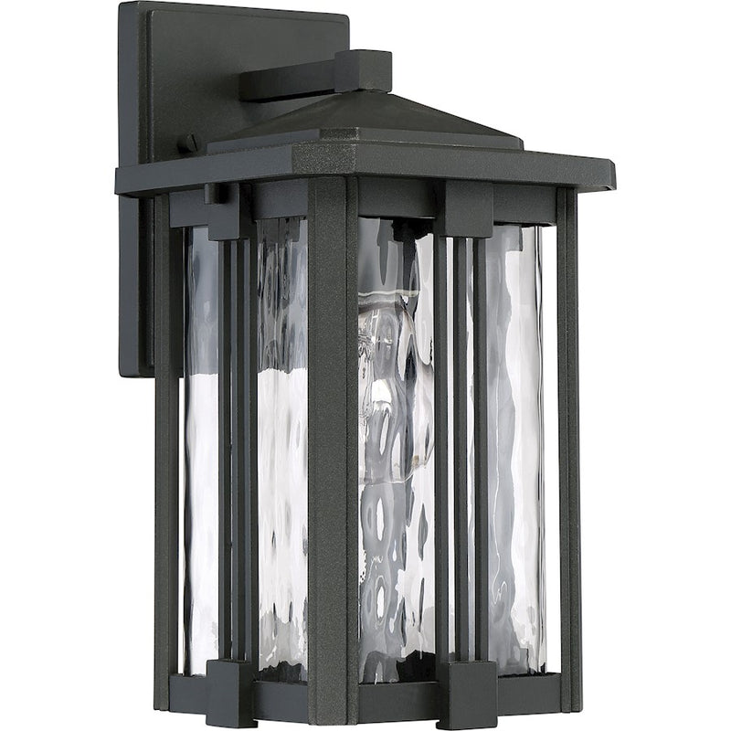Quoizel Everglade 1 Lt 100W Outdr Wall Ltrn, 7.5x6.5x12.25", Eth Blk