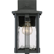 Quoizel Everglade 1 Lt 100W Outdr Wall Ltrn, 7.5x6.5x12.25", Eth Blk