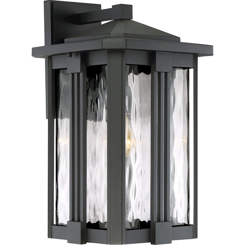 Quoizel Everglade 1 Lt 150W Outdr Wall Ltrn, 11.5x10.5x18", Eth Blk