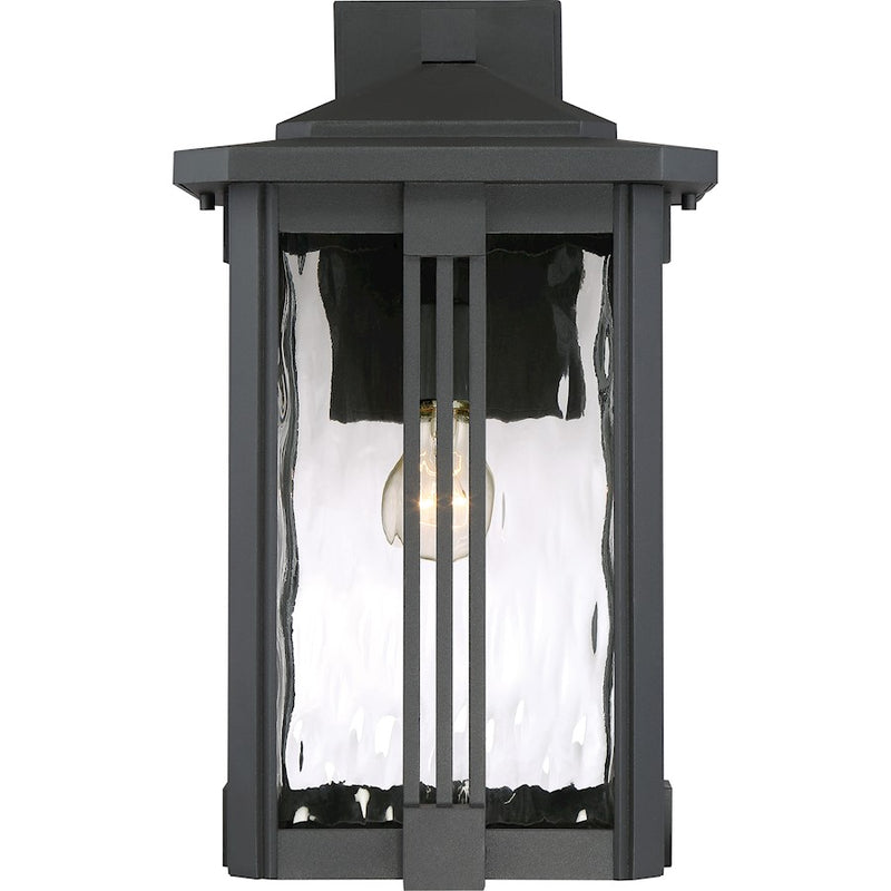 Quoizel Everglade 1 Lt 150W Outdr Wall Ltrn, 11.5x10.5x18", Eth Blk