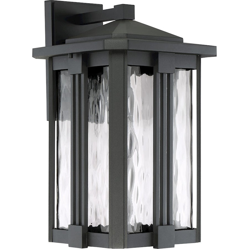 Quoizel Everglade 1 Lt 150W Outdr Wall Ltrn, 11.5x10.5x18", Eth Blk