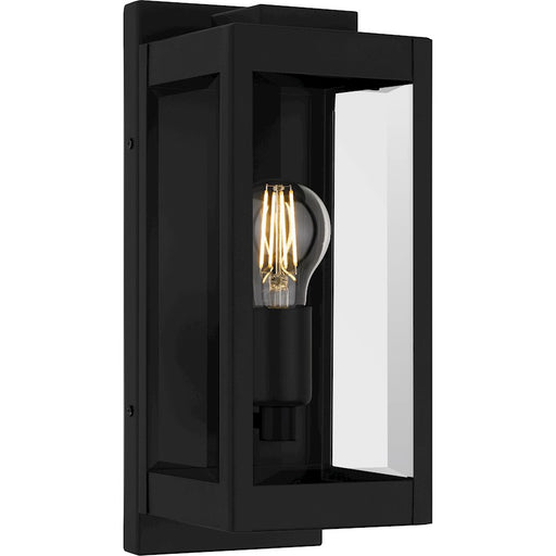 Quoizel Eastover 1Lt 13" Outdoor Lantern, Earth Black/Clear Beveled - EVR8405EK