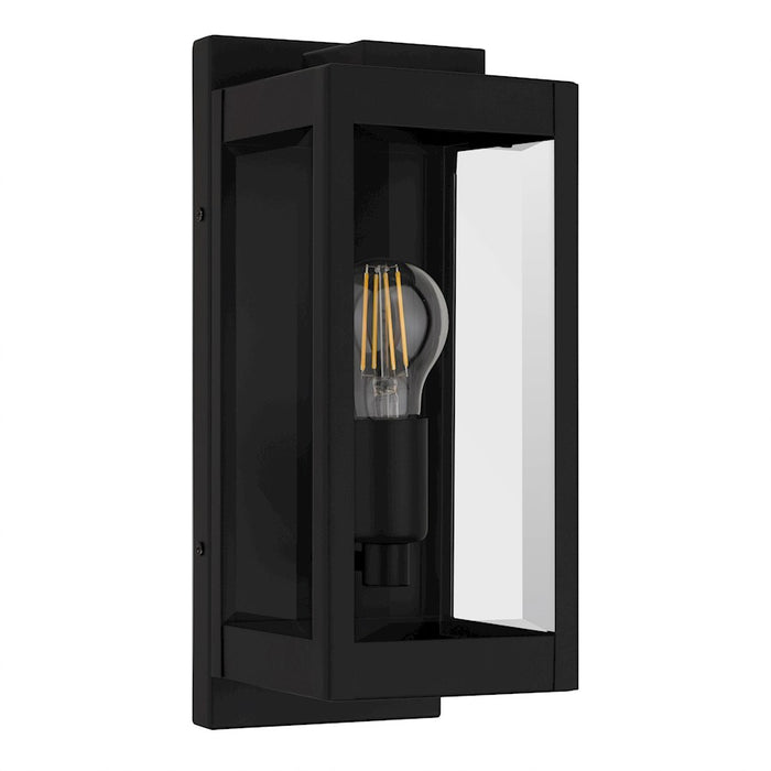 Quoizel Eastover 1Lt 13" Outdoor Lantern, Earth Black/Clear Beveled