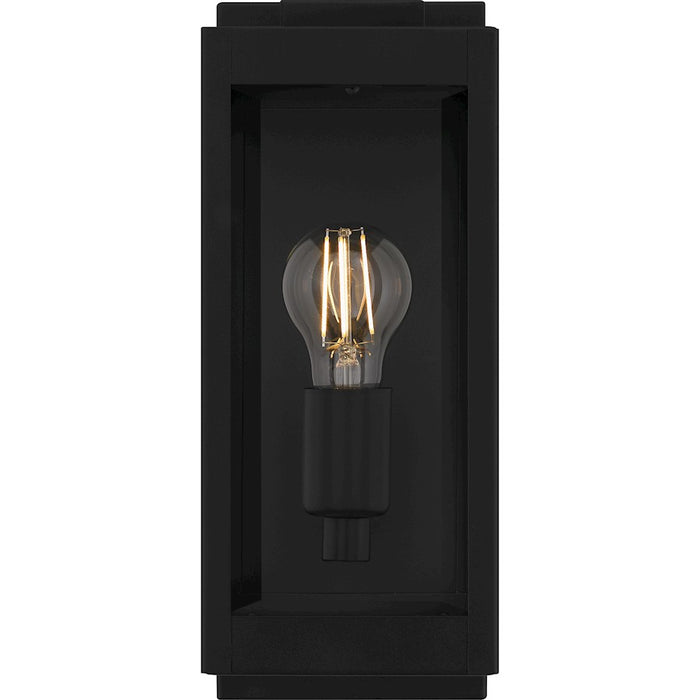 Quoizel Eastover 1Lt 13" Outdoor Lantern, Earth Black/Clear Beveled