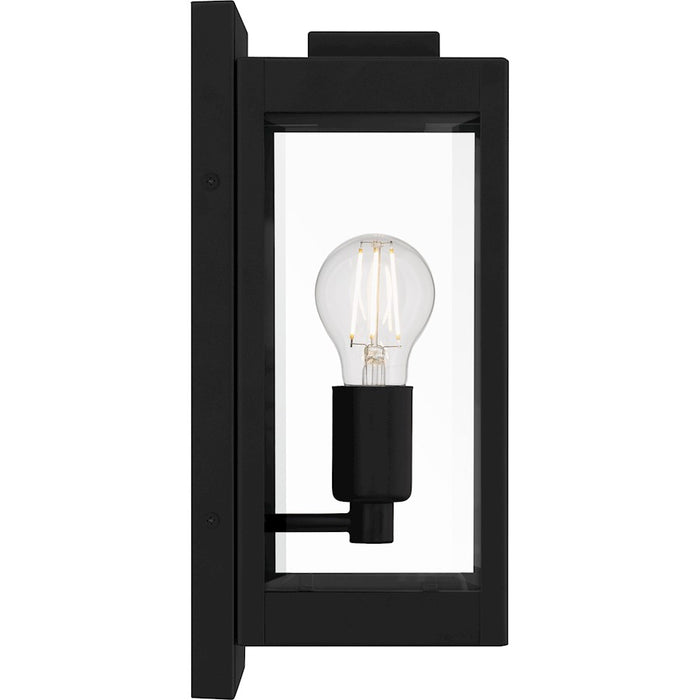 Quoizel Eastover 1Lt 13" Outdoor Lantern, Earth Black/Clear Beveled