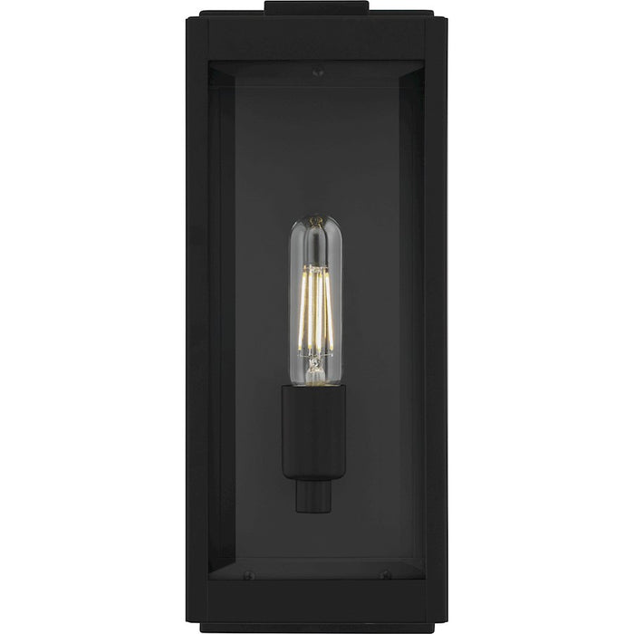 Quoizel Eastover 1Lt 16" Outdoor Lantern, Earth Black/Clear Beveled