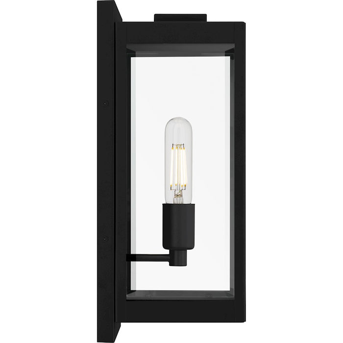 Quoizel Eastover 1Lt 16" Outdoor Lantern, Earth Black/Clear Beveled