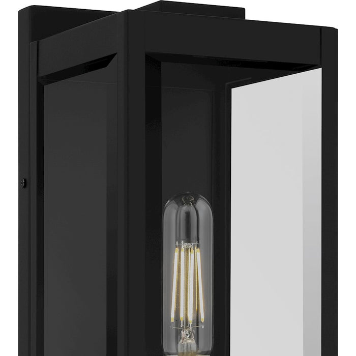 Quoizel Eastover 1Lt 16" Outdoor Lantern, Earth Black/Clear Beveled