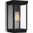 Quoizel Ezra 1 Light Outdoor Lantern, Earth Black/Clear Tempered
