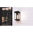 Quoizel Ezra 1 Light Outdoor Lantern, Earth Black/Clear Tempered
