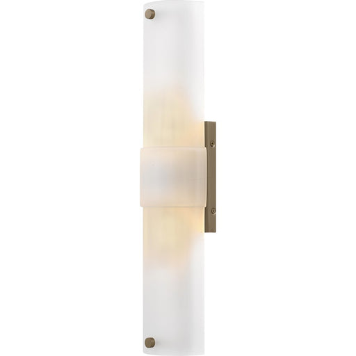 Quoizel Finnegan 2Light 22" Wall Sconce, Bronze Gold/Etched Glass - FGN8805BGD