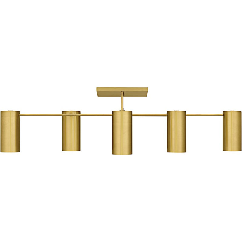 Quoizel Foreland 6Light Semi-Flush Mount, Brushed Gold/Metal