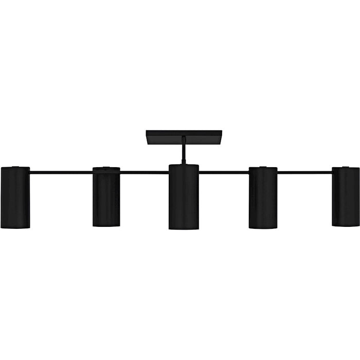 Quoizel Foreland 6Light Semi-Flush Mount, Matte Black/Metal