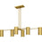 Quoizel Foreland 6Light Island Light, Brushed Gold/Metal