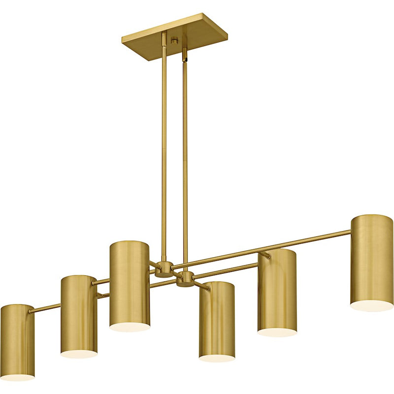 Quoizel Foreland 6Light Island Light, Brushed Gold/Metal