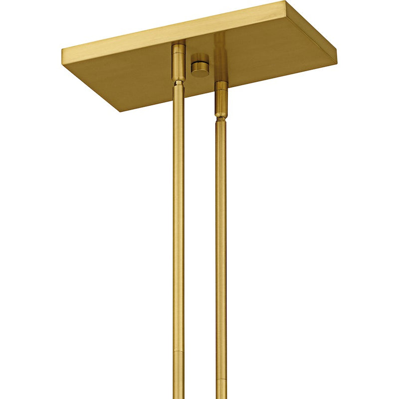 Quoizel Foreland 6Light Island Light, Brushed Gold/Metal