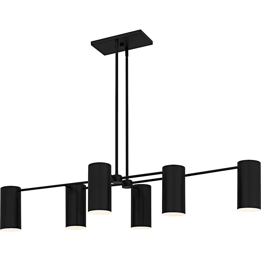 Quoizel Foreland 6Light Island Light, Matte Black/Metal - FLD650MBK