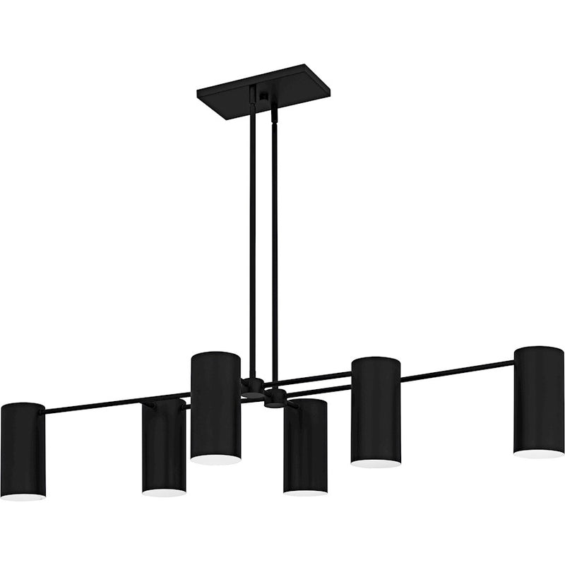Quoizel Foreland 6Light Island Light, Matte Black/Metal