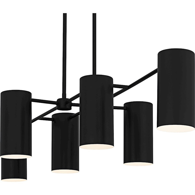 Quoizel Foreland 6Light Island Light, Matte Black/Metal