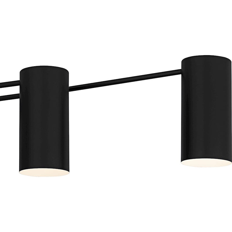Quoizel Foreland 6Light Island Light, Matte Black/Metal