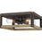 Quoizel Finn 4 Light Flush Mount, Rustic Black
