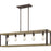 Quoizel Finn Linear 5 Light Chandelier, Rustic Black