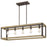 Quoizel Finn Linear 5 Light Chandelier, Rustic Black