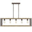 Quoizel Finn Linear 5 Light Chandelier, Rustic Black