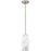 Quoizel Fogel 1 Light Mini Pendant, Brushed Nickel/Marble Glass - FOG1505BN