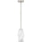 Quoizel Fogel 1 Light Mini Pendant, Brushed Nickel/Marble Glass