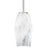 Quoizel Fogel 1 Light Mini Pendant, Brushed Nickel/Marble Glass