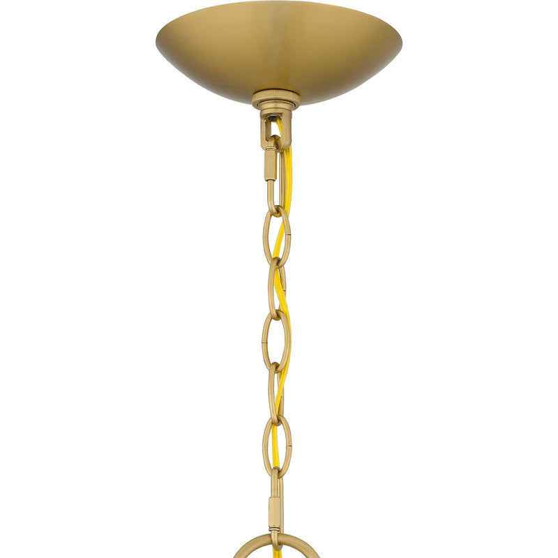 Quoizel Frida 32in 9-Light Chandelier | Traditional Aged Brass and White Onyx Stone | Dining Room & Living Room | 32 x 32 x 29.5 in | Model FRI5032AB