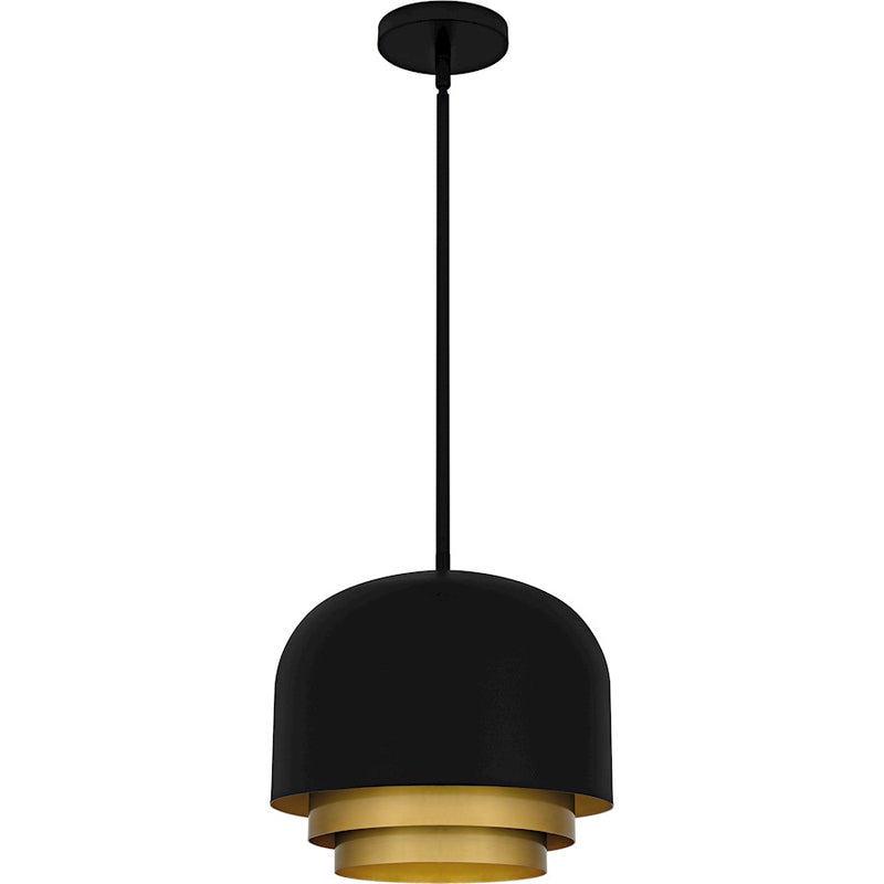 Quoizel Frankie 3Light Pendant, Matte Black/Metal