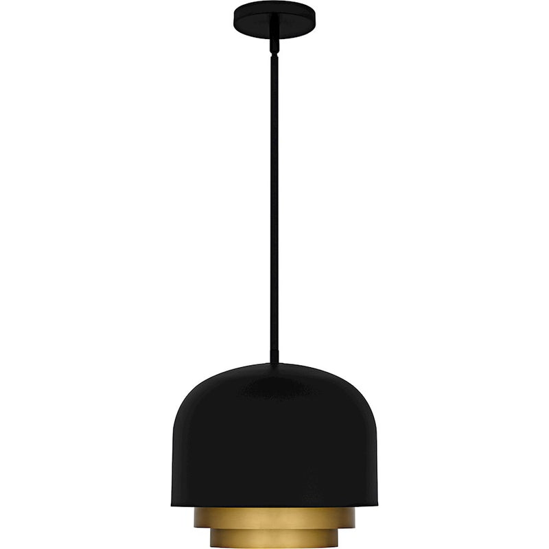 Quoizel Frankie 3Light Pendant, Matte Black/Metal