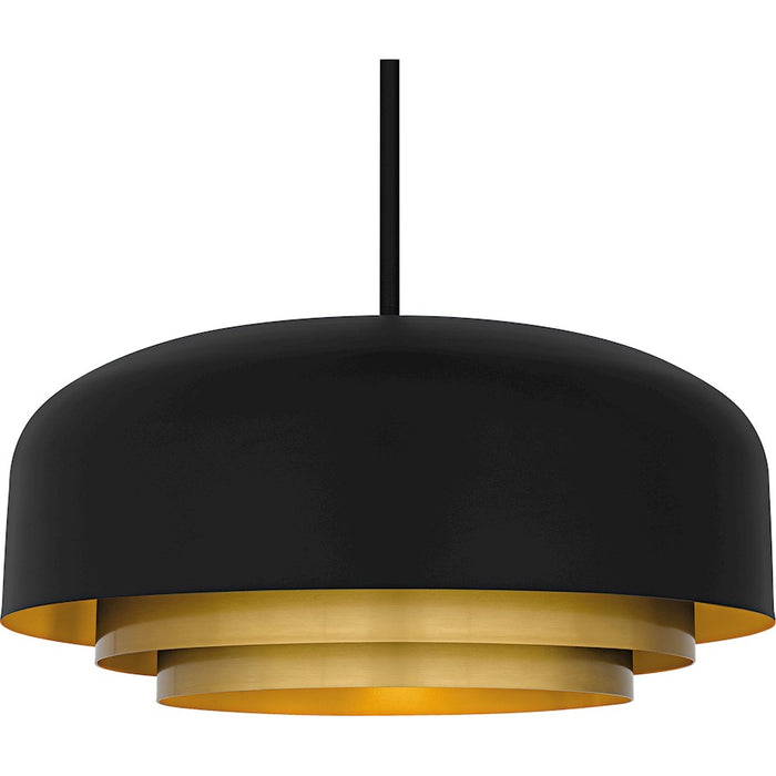 Quoizel Frankie 4Light Pendant, Matte Black/Metal