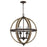 Quoizel Fusion 6 Light Pendant, Rustic Black
