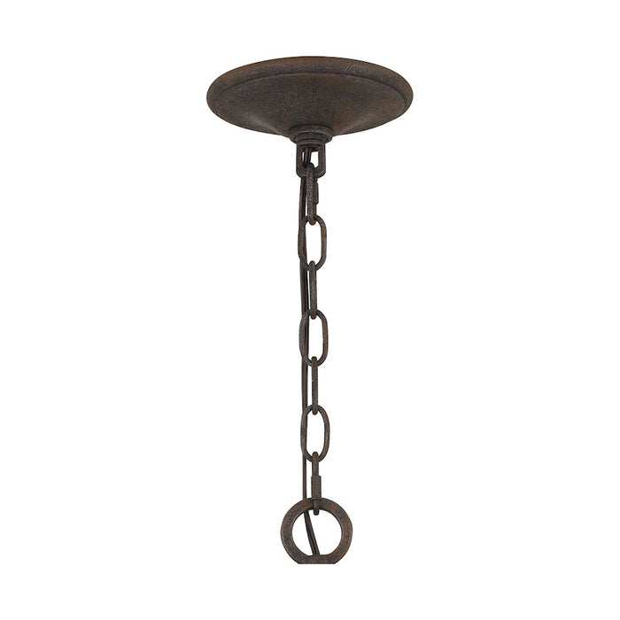 Quoizel Fusion 6 Light Pendant, Rustic Black